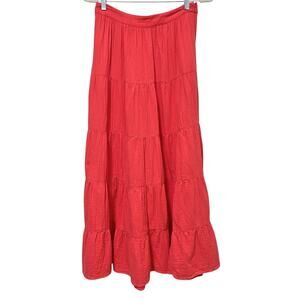 Boden Nadia Double Cloth Maxi Skirt 6 Jam Red